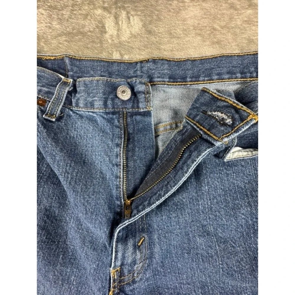 Levi's Denim Shorts Mens 36 550 Relaxed Fit Mid Wash Blue Jean Shorts 550-0618